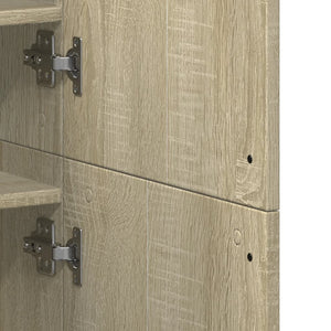 vidaXL Shoe Cabinet Sonoma Oak 80x39x178 cm Engineered Wood