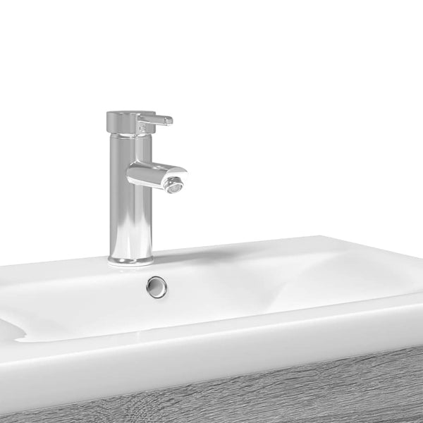 vidaXL Sink Cabinet with Integrated Sink Sonoma Oak Grey