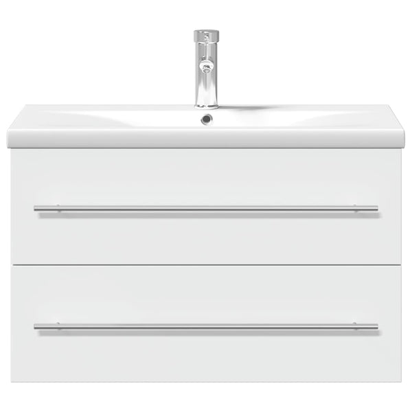 vidaXL Under-Sink Cabinet with Integrated Basin White