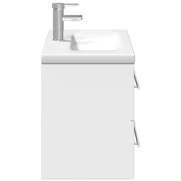 vidaXL Under-Sink Cabinet with Integrated Basin White