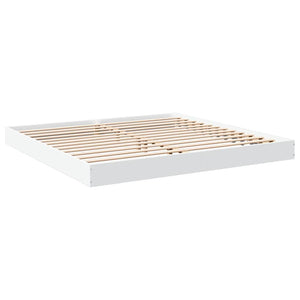 vidaXL Bed Frame No Mattress White 180x200 cm Engineered Wood
