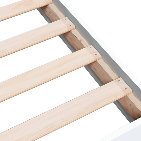 vidaXL Bed Frame No Mattress White 180x200 cm Engineered Wood