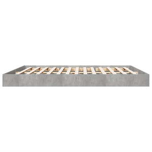vidaXL Bed Frame Concrete Grey 180x200 cm Engineered Wood