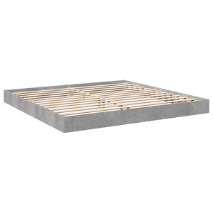 vidaXL Bed Frame Concrete Grey 180x200 cm Engineered Wood