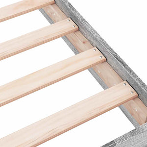 vidaXL Bed Frame without Mattress Grey Sonoma 180x200 cm Engineered Wood