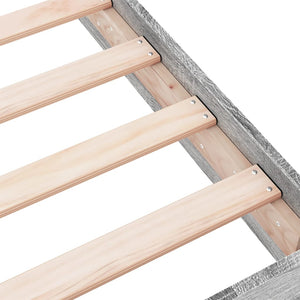 Bettgestell 140x200 cm Grau Sonoma Holz