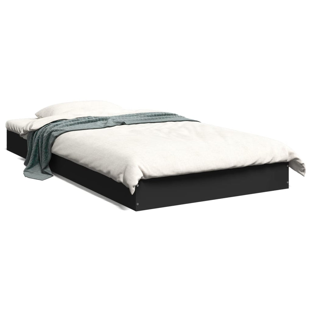 Bettgestell Schwarz 100x200 cm