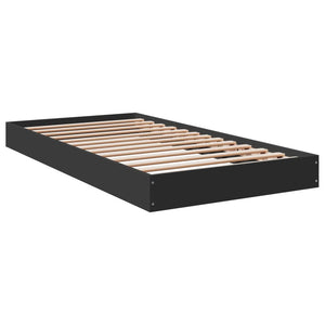 Bettgestell Schwarz 100x200 cm