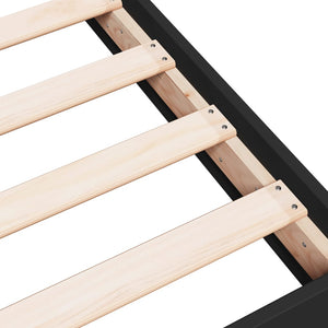 Bettgestell Schwarz 100x200 cm