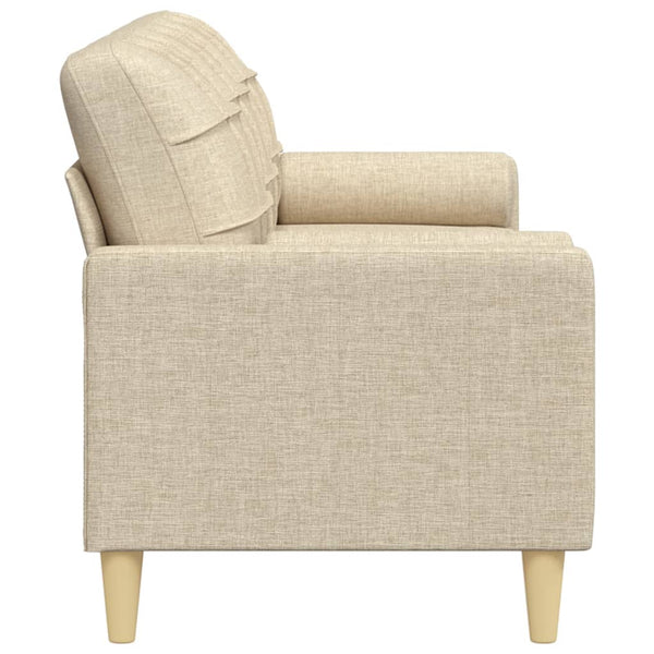 3-Sitzer Sofa Creme Stoff 210 cm