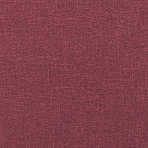 vidaXL 3-Seater Sofa with Decorative Pillows Wine Red 210 cm Fabric