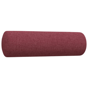 vidaXL 3-Piece Sofa Set with Decorative Pillows Wine Red Fabric