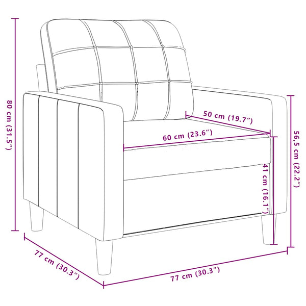 vidaXL 4-piece Sofa Set with Footstool & Decorative Pillows Brown Fabric