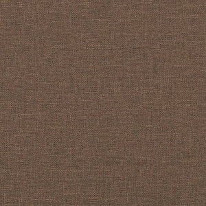 vidaXL 4-piece Sofa Set with Footstool & Decorative Pillows Brown Fabric