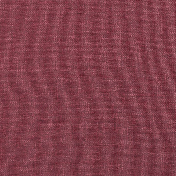 vidaXL 4-Piece Sofa Set with Footrest & Decorative Pillows Wine Red Fabric