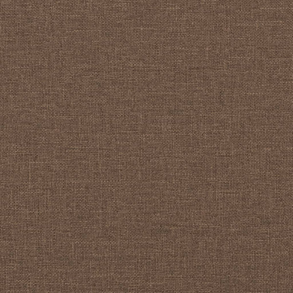 vidaXL 3-Piece Sofa Set with Ottoman & Decorative Pillows Brown Fabric