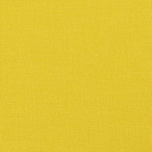 vidaXL 3-Piece Sofa Set with Footstool & Decorative Pillows Light Yellow Fabric