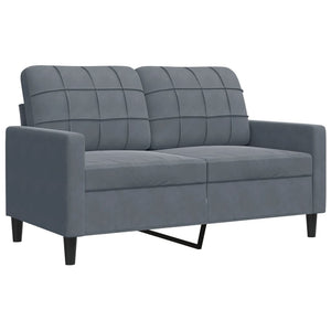 vidaXL 3-Piece Sofa Set with Cushions and Bolsters Dark Grey Velvet