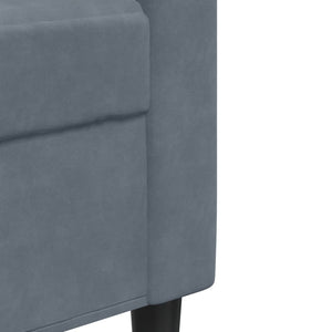 vidaXL 3-Piece Sofa Set with Cushions and Bolsters Dark Grey Velvet