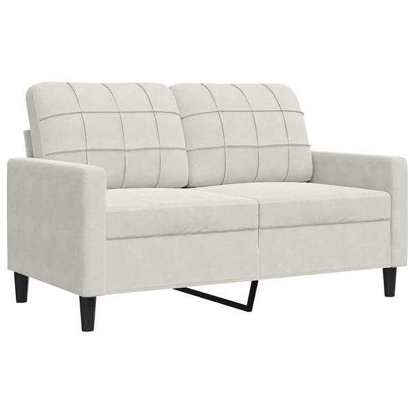 vidaXL 3-Piece Sofa Set with Cushions and Bolsters Cream Velvet