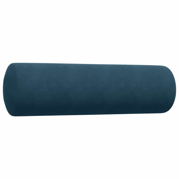 vidaXL 3-Piece Sofa Set with Cushions and Bolsters Blue Velvet