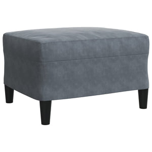 vidaXL 4-Piece Sofa Set with Cushions and Bolsters Dark Grey Velvet
