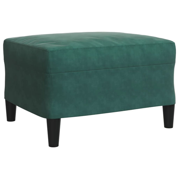 vidaXL 4-Piece Sofa Set with Cushions and Bolsters Dark Green Velvet