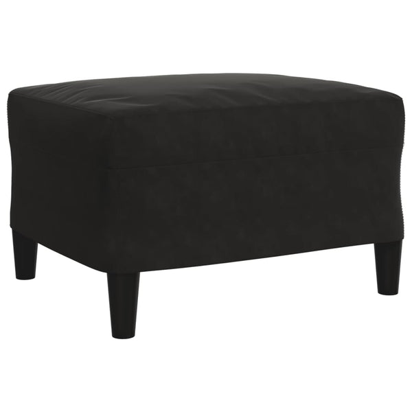 vidaXL 4-Piece Sofa Set with Cushions and Bolsters Black Velvet
