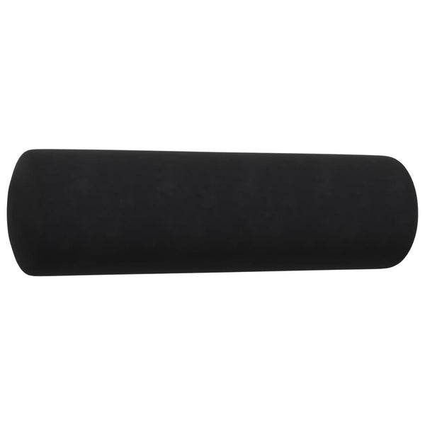 vidaXL 4-Piece Sofa Set with Cushions and Bolsters Black Velvet