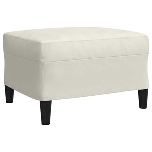 vidaXL 4-piece Sofa Set with Cushions and Bolsters Cream Velvet