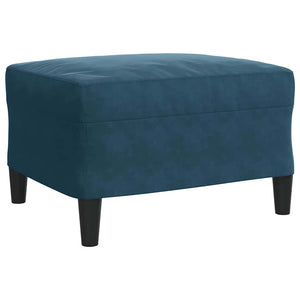 vidaXL 4-Piece Sofa Set with Cushions and Bolsters Blue Velvet