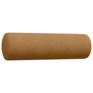 vidaXL 2-Piece Sofa Set with Cushions and Bolster Pillows Brown Velvet