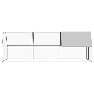 vidaXL Chicken Coop 2x6x2 m Galvanized Steel