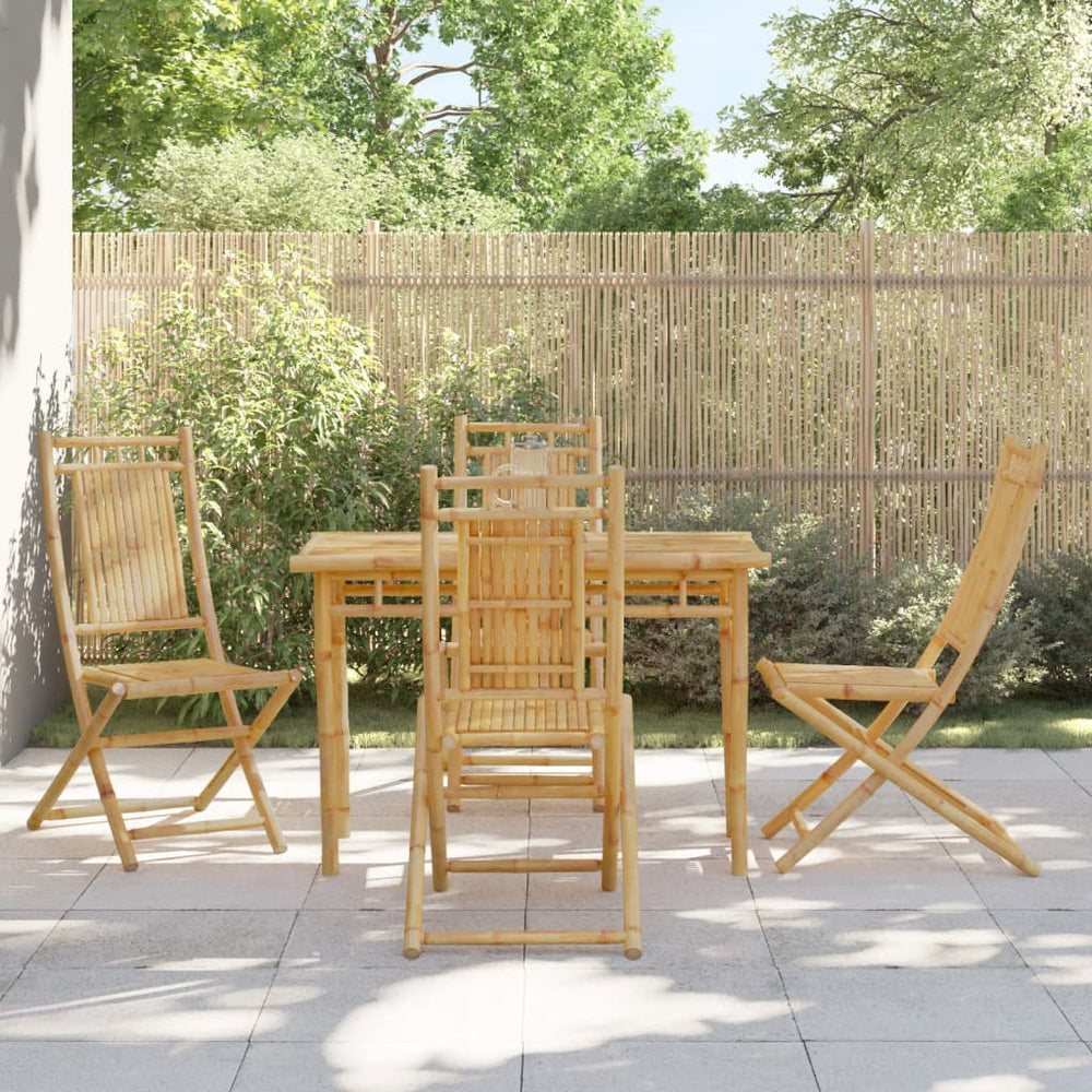 vidaXL Garden Chairs 4 pcs. Foldable 46x66x99 cm Bamboo