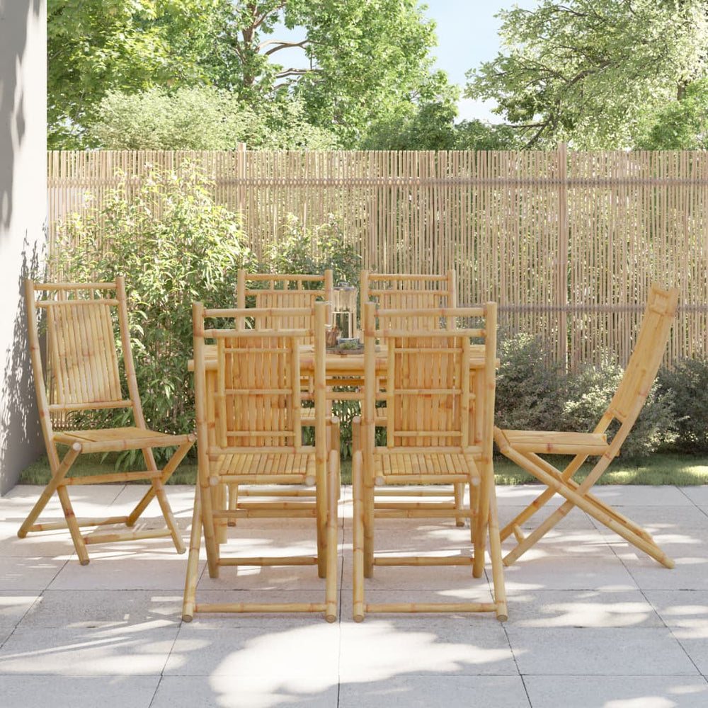 vidaXL Garden Chairs 6 pcs. Foldable 46x66x99 cm Bamboo