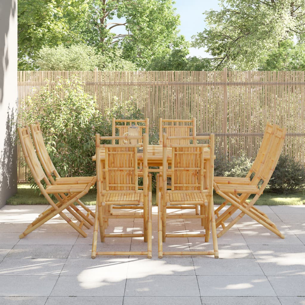 vidaXL Garden Chairs 8 pcs. Foldable 46x66x99 cm Bamboo