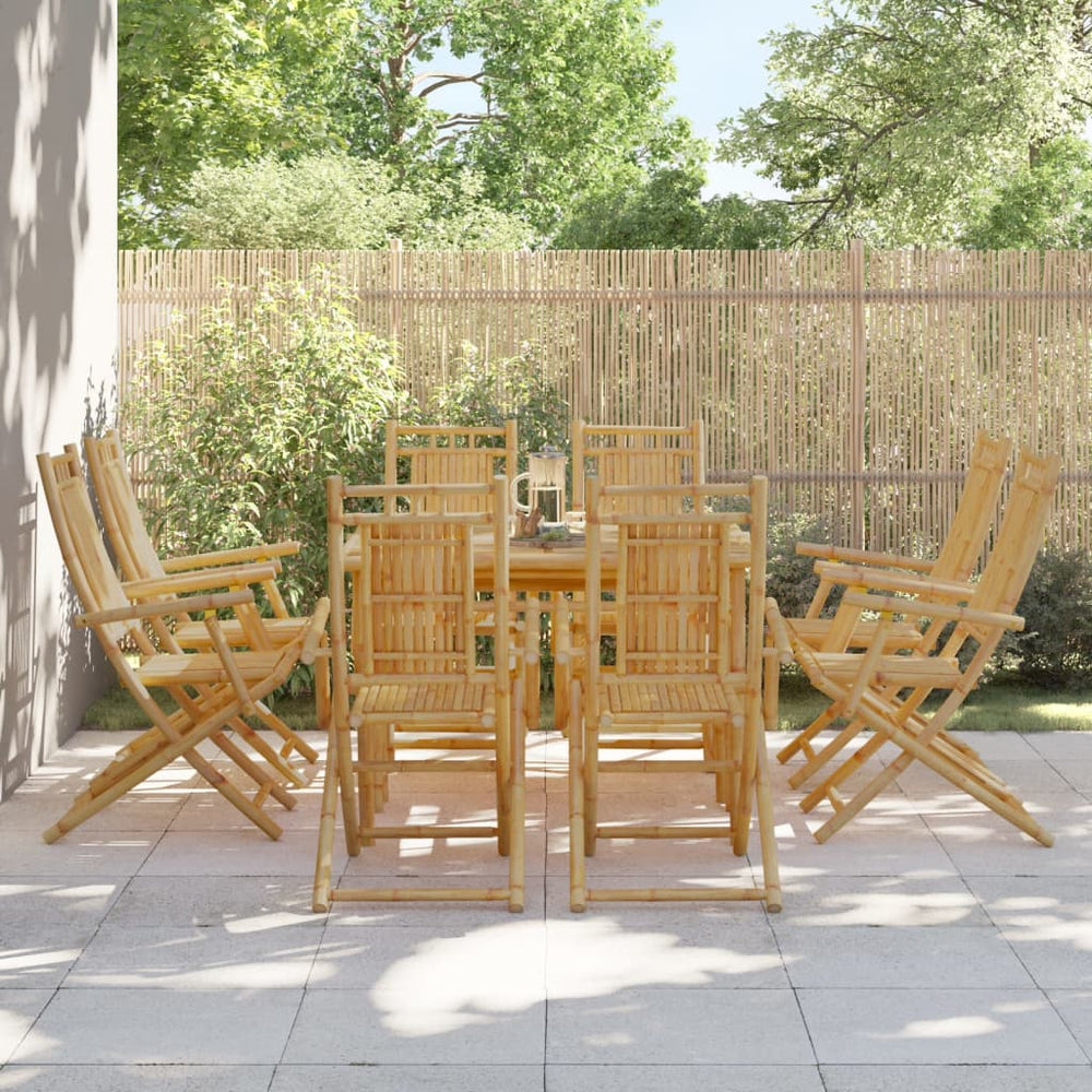 vidaXL Garden Chairs 8 pcs. Foldable 53x66x99 cm Bamboo