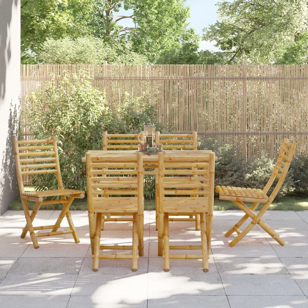 vidaXL Garden Chairs 6 pcs. Foldable 43x54x88 cm Bamboo