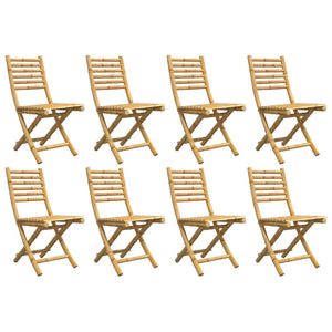 vidaXL Garden Chairs 8 pcs. Foldable 43x54x88 cm Bamboo