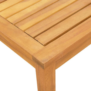 vidaXL Sun Loungers 2 pcs. with Table Cream Solid Acacia Wood Textilene