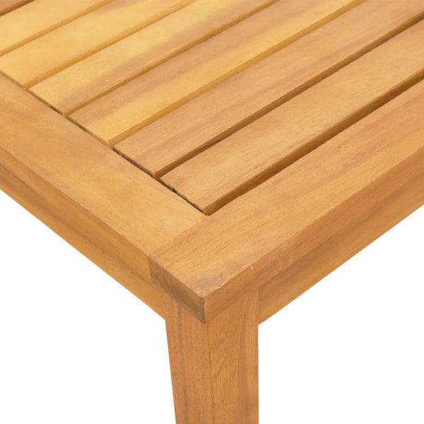 vidaXL Sun Loungers 2 pcs. with Table Cream Solid Acacia Wood Textilene