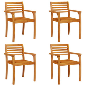 vidaXL Garden Chairs 4 pcs 59x55x85 cm Solid Acacia Wood
