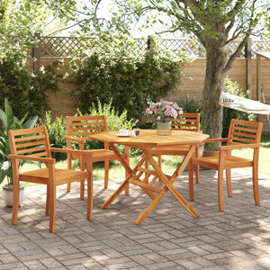 vidaXL Garden Chairs 4 pcs 59x55x85 cm Solid Acacia Wood