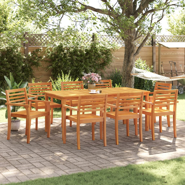 vidaXL Garden Chairs 8 pcs 59x55x85 cm Solid Acacia Wood