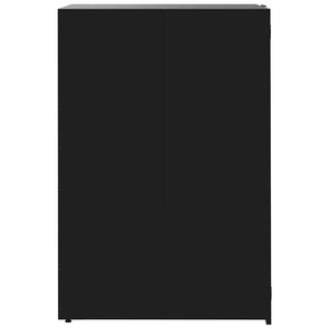 vidaXL Dustbin Shed for 2 Bins Black 138x79x117 cm Steel