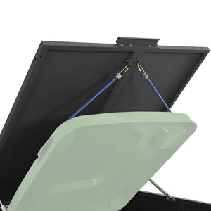 vidaXL Dustbin Shed for 2 Bins Black 138x79x117 cm Steel