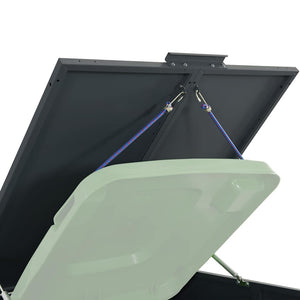vidaXL Wheelie Bin Shed for 5 Bins Anthracite 345x79x117 cm Steel