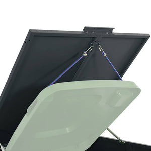 vidaXL 6-Bin Dustbin Shed Anthracite 414x79x117 cm Steel