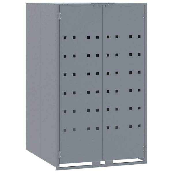 vidaXL Bin Storage for 5 Bins Grey 345x79x117 cm Steel
