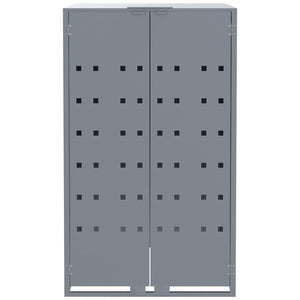 vidaXL Bin Storage for 5 Bins Grey 345x79x117 cm Steel